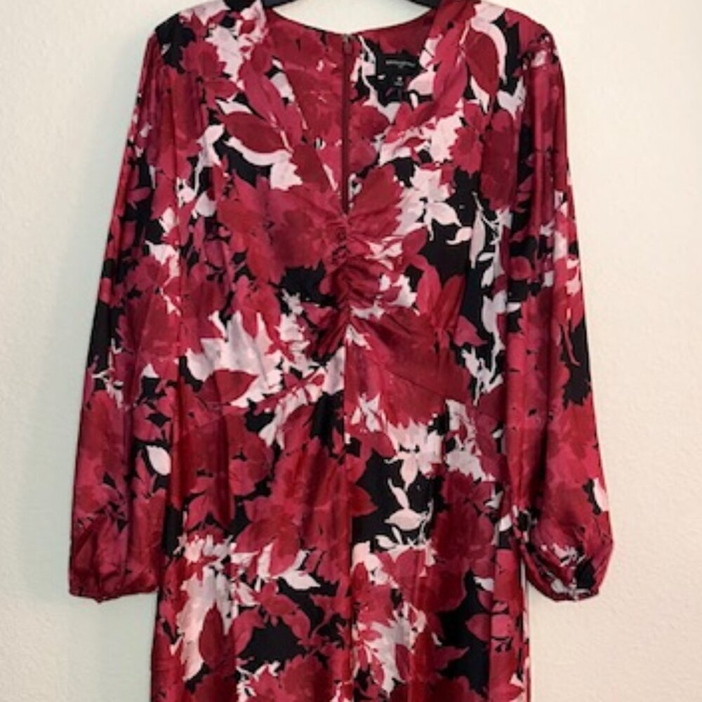 Silky Column Midi Dress